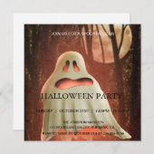 スポオク幽霊のよく出るタキュラーハウスハローウィンパーティ幽霊 招待状 (正面/裏面)