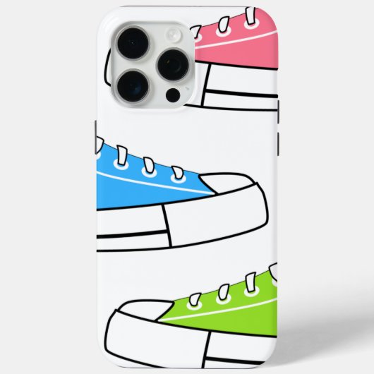 スポカラフルートスニーカーiPhone 15 Pro Maxケース Case-Mate iPhoneケース (裏面)