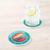 スポカラフルートバスケットボールターコイズスラムダンク コースター (側面)