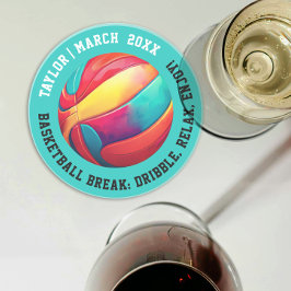 スポカラフルートバスケットボールターコイズスラムダンク コースター