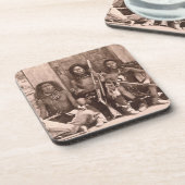 スポケーンのインディアン1861年(b/wの写真) コースター (左側)