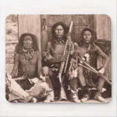 スポケーンのインディアン1861年(b/wの写真) マウスパッド (正面)