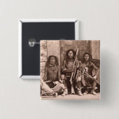 スポケーンのインディアン1861年(b/wの写真) 缶バッジ (正面&裏面)