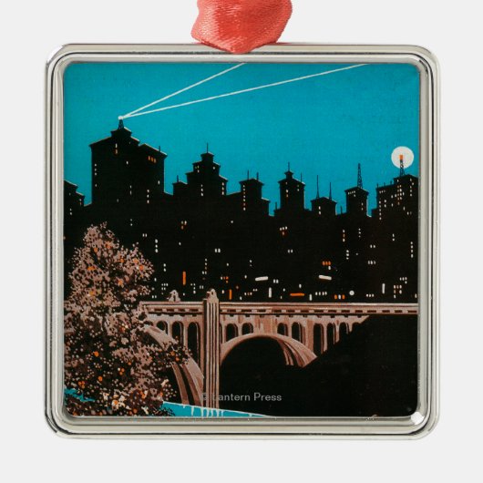 スポケーンの広告ポスター#1Spokane、WA メタルオーナメント (正面)