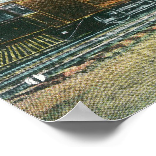 スポケーンへのショシェーンフライヤー列車 ポスター (角)