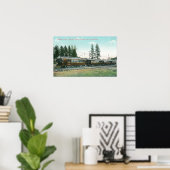 スポケーンへのショシェーンフライヤー列車 ポスター (ホームオフィス)