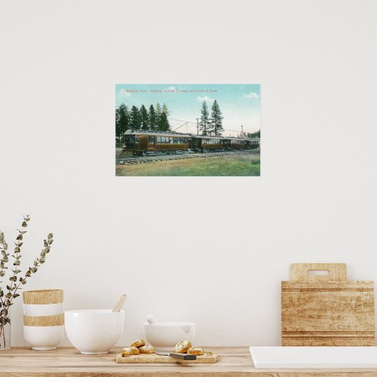 スポケーンへのショシェーンフライヤー列車 ポスター (キッチン)