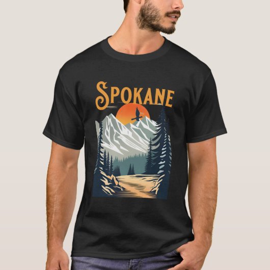 スポケーンハイキング Tシャツ (正面)