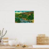 スポケーンリバーアンドサスペンション足ブリッジ ポスター (キッチン)