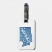 スポケーンワシントンウッドグレイン ラゲッジタグ (裏面縦)