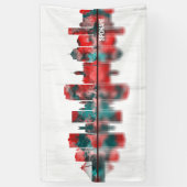 スポケーンワシントンスカイライン 横断幕 (縦)