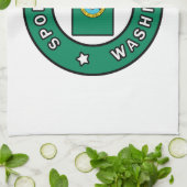 スポケーンワシントン キッチンタオル (折り畳み)