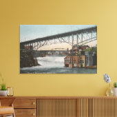 スポケーンワシントン – モンロー通り キャンバスプリント (インサイチュ (リビング))