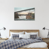 スポケーンワシントン – モンロー通り キャンバスプリント (インサイチュ (寝室))