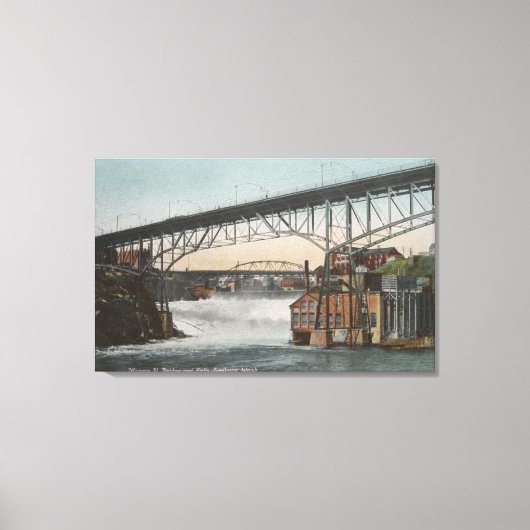 スポケーンワシントン – モンロー通り キャンバスプリント (正面)