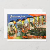 スポケーンヴィンテート葉書からの挨拶 ポストカード (正面/裏面)