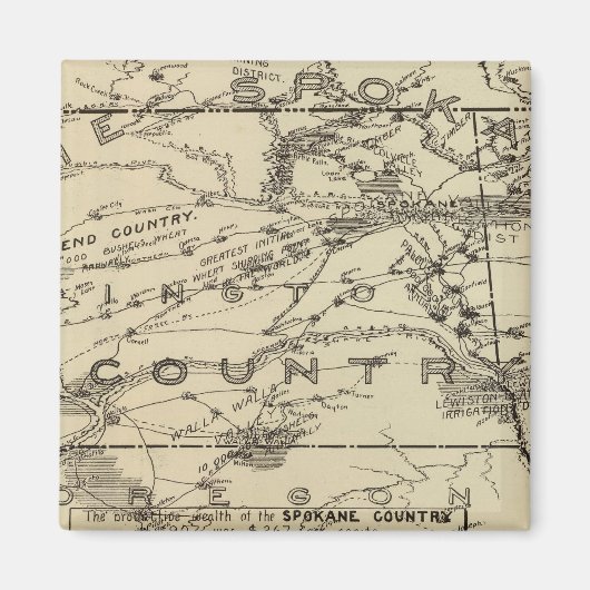 スポケーン国 マグネット (正面)