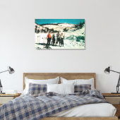 スポケーン山州パークレディーススキーワシントン キャンバスプリント (インサイチュ (寝室))