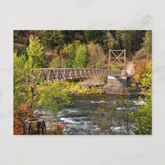 スポケーン川 ポストカード (正面)