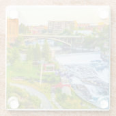 スポケーン秋ワシントンガラスコースター ガラスコースター (裏面)