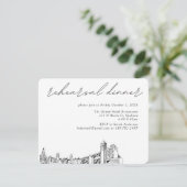 スポケーン結婚のリハエレガントーサルディナー エンクロージャーカード (スタンド正面)