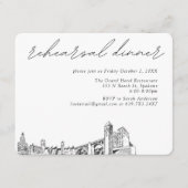 スポケーン結婚のリハエレガントーサルディナー エンクロージャーカード (正面)