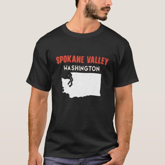 スポケーン・バレー ワシントン州 アメリカ合衆国 旅行 Tシャツ (正面)