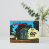 スポケーン（バーバーショップ）はがき ポストカード (スタンド正面)