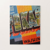 スポケーン・ワシントンからの挨拶 ジグソーパズル (縦)