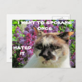 スポケーン？嫌だった ポストカード (正面/裏面)