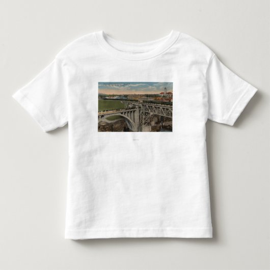 スポケーン、WA -連合太平洋の鉄道の完了 トドラーTシャツ (正面)