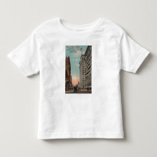 スポケーン、WA - Horsecartsの都心の眺め トドラーTシャツ