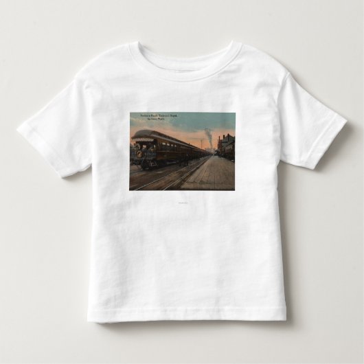 スポケーン、WA - N. Pacific Trainの意見及びターミナル トドラーTシャツ (正面)