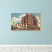 スポケーンWA – ダベンポートホテルのビュー#2 キャンバスプリント (インサイチュ (ウッドフロア))