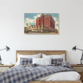 スポケーンWA – ダベンポートホテルのビュー#2 キャンバスプリント (インサイチュ (寝室))