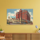 スポケーンWA – ダベンポートホテルのビュー#2 キャンバスプリント (インサイチュ (リビング))