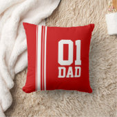 スポストライプーツ白い赤01パパ クッション (ブランケット)