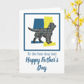 スポッカー・スパニエル犬 トリカラー 父の日 カード (黄色い花)