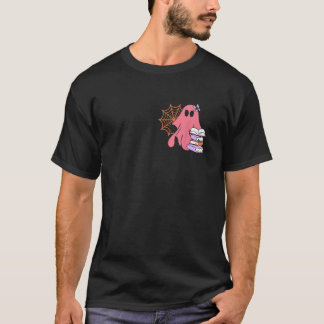 スポックタキュラハロウィーン先生幽霊ブックリブラリ Tシャツ