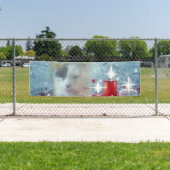 スポッティのクリスマス2.5' x 8'屋外バナー 横断幕 (インサイチュ)