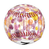 スポッテストライプのィ白パターン 野球ボール (裏面)