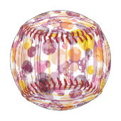 スポッテストライプのィ白パターン 野球ボール (正面)