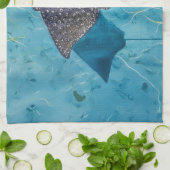 スポッテッドイーグルスティングレイ – 海 キッチンタオル (折り畳み)