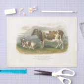 スポッテッドカウカーフエフエメラデクページヴィンテージファーム 薄葉紙 (クラフト)