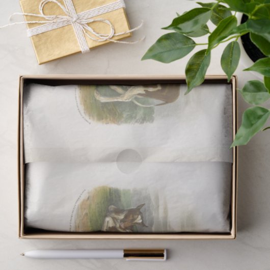 スポッテッドカウカーフエフエメラデクページヴィンテージファーム 薄葉紙 (ギフト)