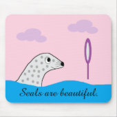 スポッテッドシールは多くの美しいを持っている。 マウスパッド (正面)