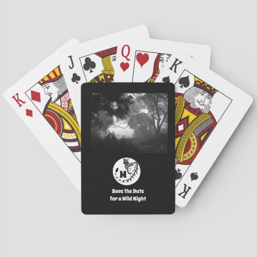 スポッテッドジェネットシルエットモノグラムポー トランプ (裏面)