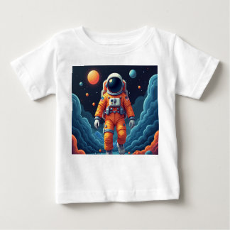 スポッテッドスペースマンベビーTシャツ ベビーTシャツ
