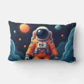 スポッテッドスペースマン装飾用クッション13*21 ランバークッション (裏面)