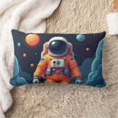 スポッテッドスペースマン装飾用クッション13*21 ランバークッション (ブランケット)